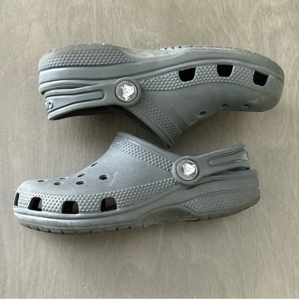 Kids Black Clogs